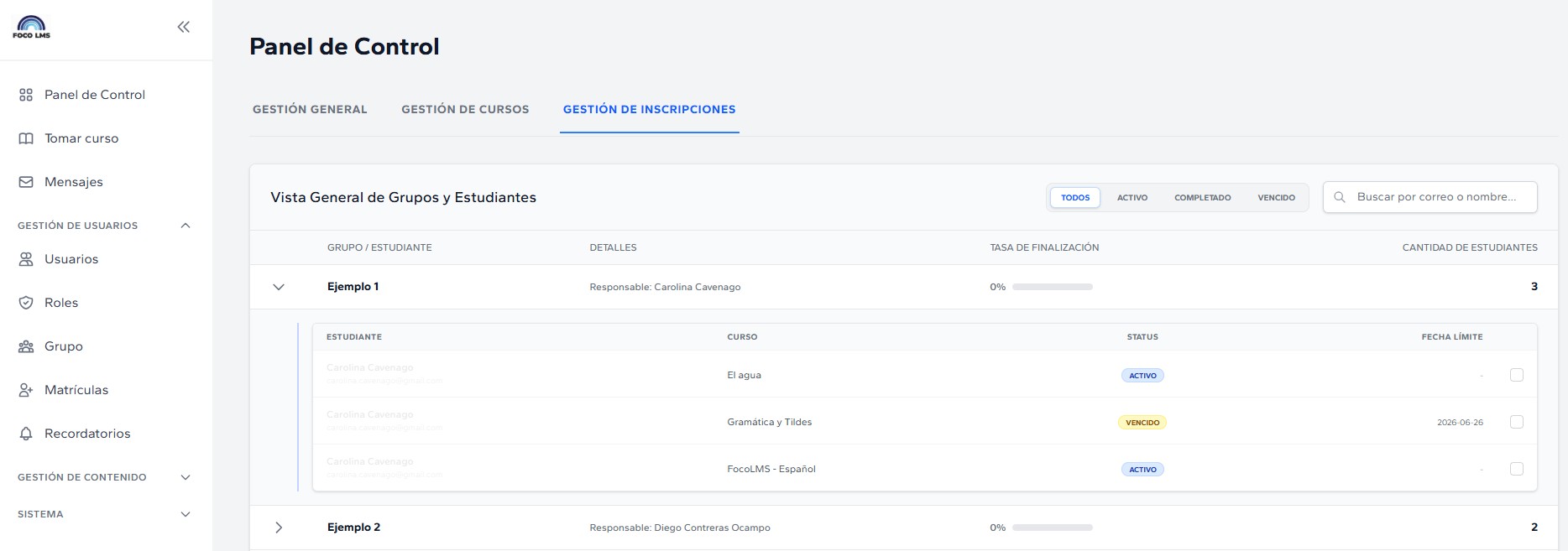 Enrollment management and traceability
